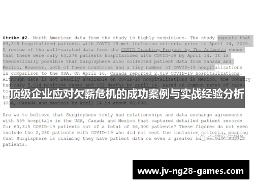 顶级企业应对欠薪危机的成功案例与实战经验分析